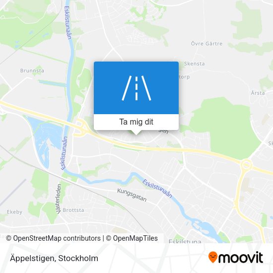 Äppelstigen karta