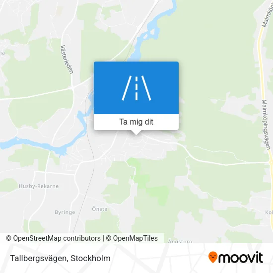 Tallbergsvägen karta