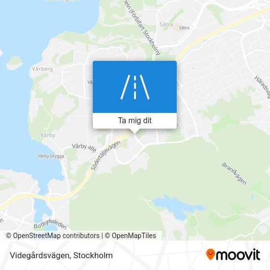 Videgårdsvägen karta