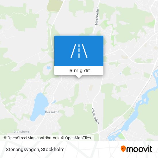 Stenängsvägen karta