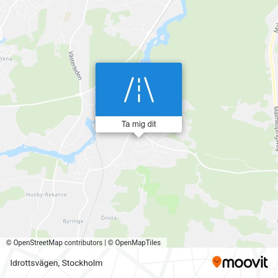 Idrottsvägen karta