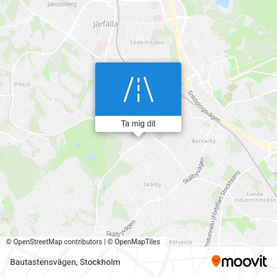 Bautastensvägen karta