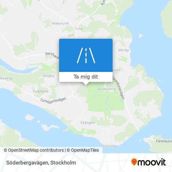 Söderbergavägen karta