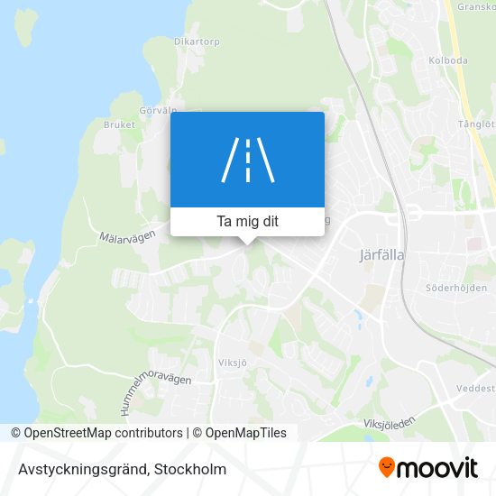 Avstyckningsgränd karta