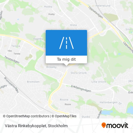 Västra Rinkebykopplet karta