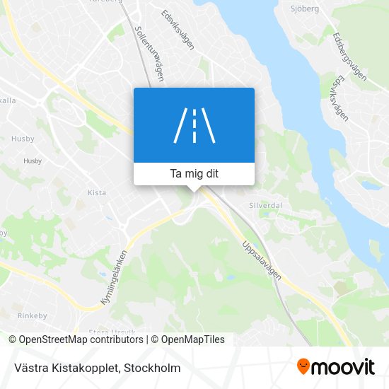 Västra Kistakopplet karta