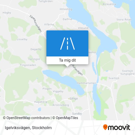 Igelviksvägen karta