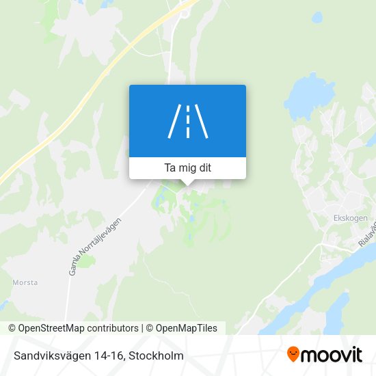 Sandviksvägen 14-16 karta