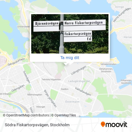 Södra Fiskartorpsvägen karta