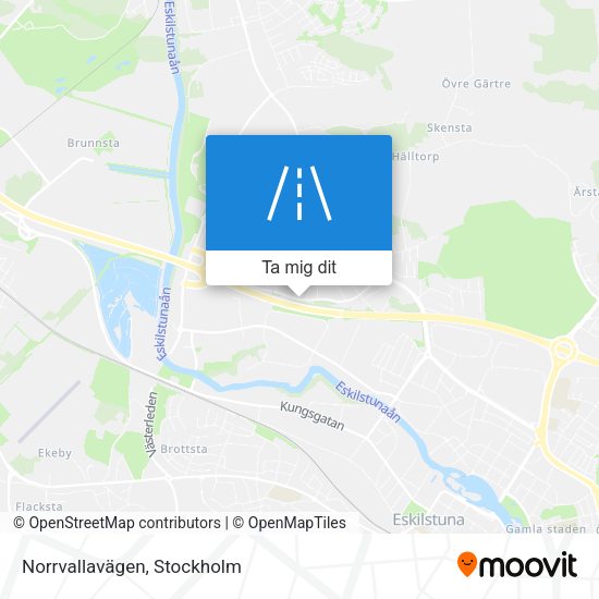 Norrvallavägen karta