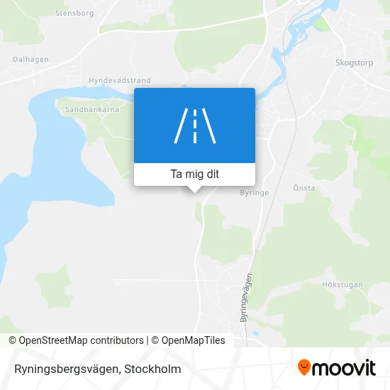 Ryningsbergsvägen karta
