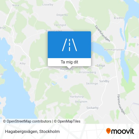 Hagabergsvägen karta