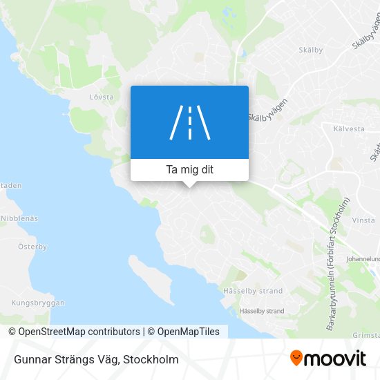 Gunnar Strängs Väg karta