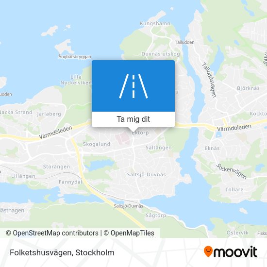 Folketshusvägen karta