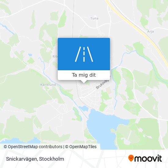 Snickarvägen karta