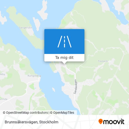 Brunnsåkersvägen karta