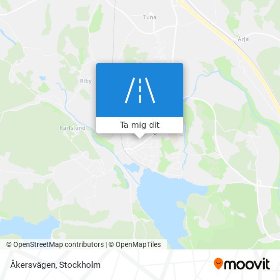 Åkersvägen karta