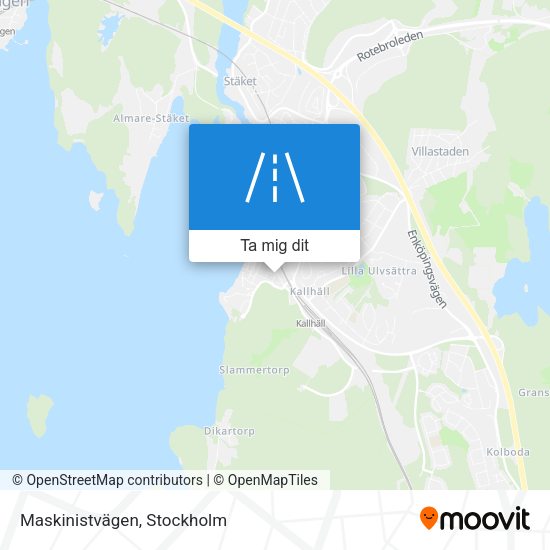 Maskinistvägen karta