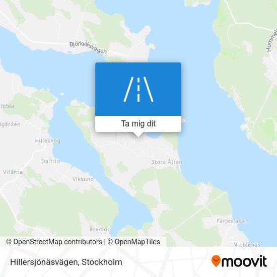 Hillersjönäsvägen karta