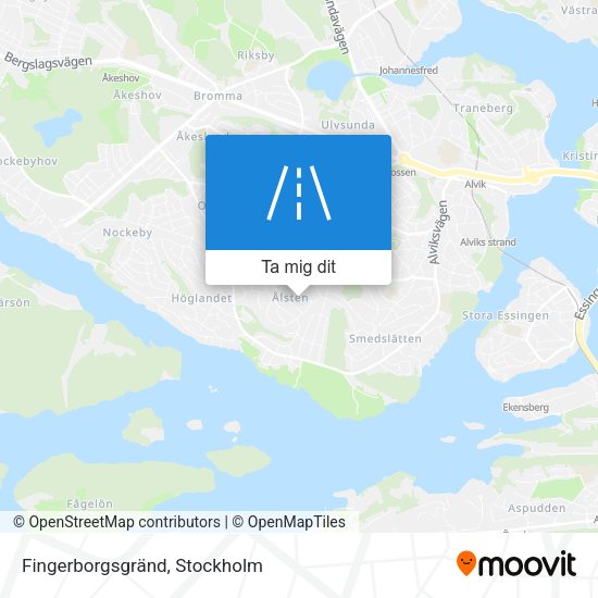 Fingerborgsgränd karta