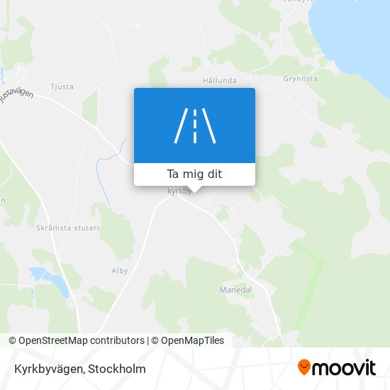 Kyrkbyvägen karta