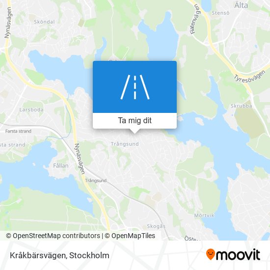 Kråkbärsvägen karta