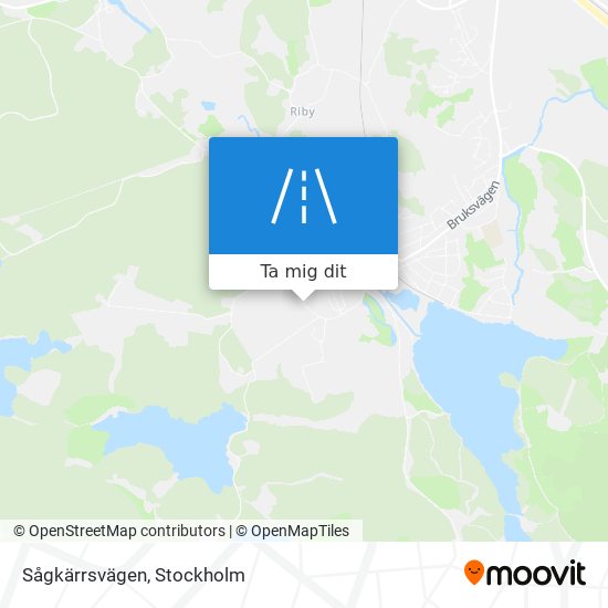 Sågkärrsvägen karta