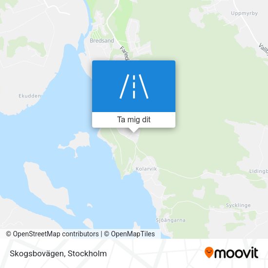 Skogsbovägen karta