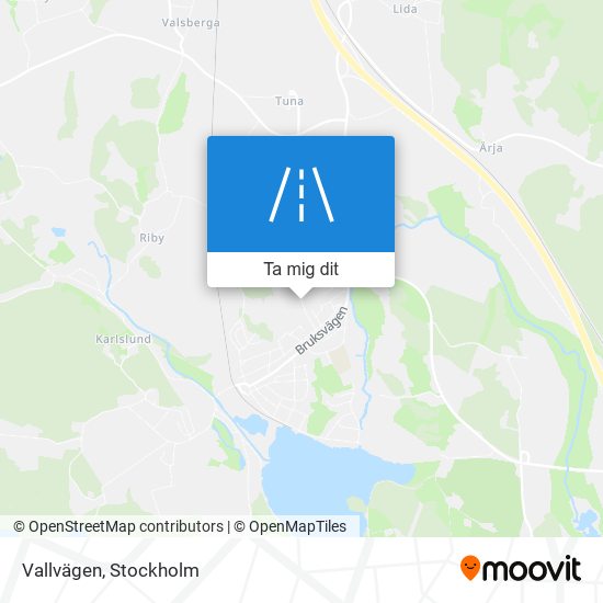 Vallvägen karta