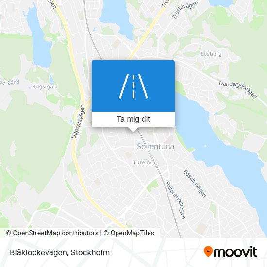 Blåklockevägen karta