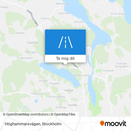 Höghammarsvägen karta