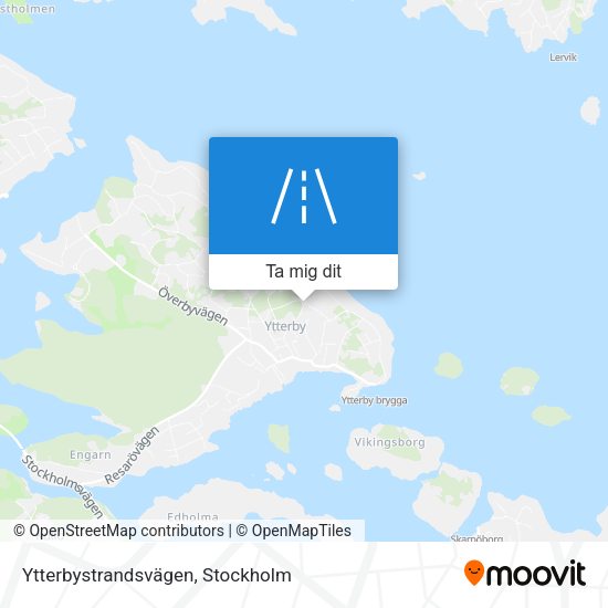 Ytterbystrandsvägen karta