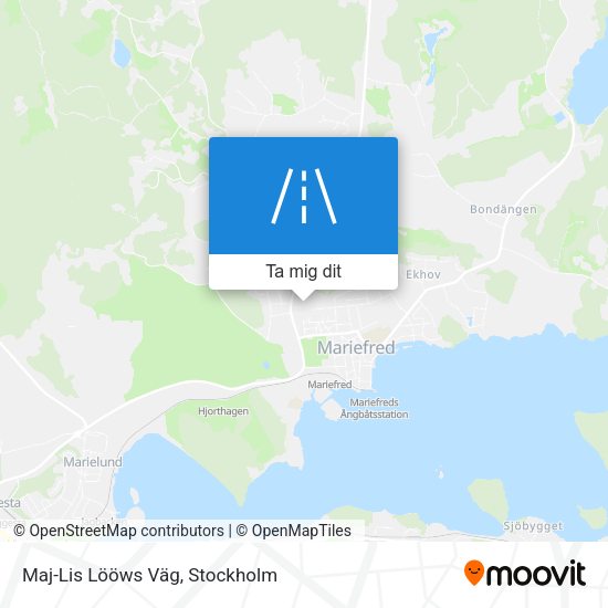 Maj-Lis Lööws Väg karta