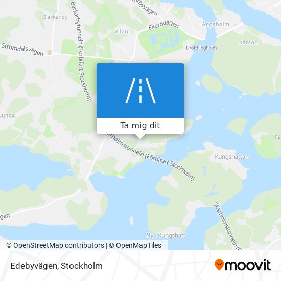 Edebyvägen karta