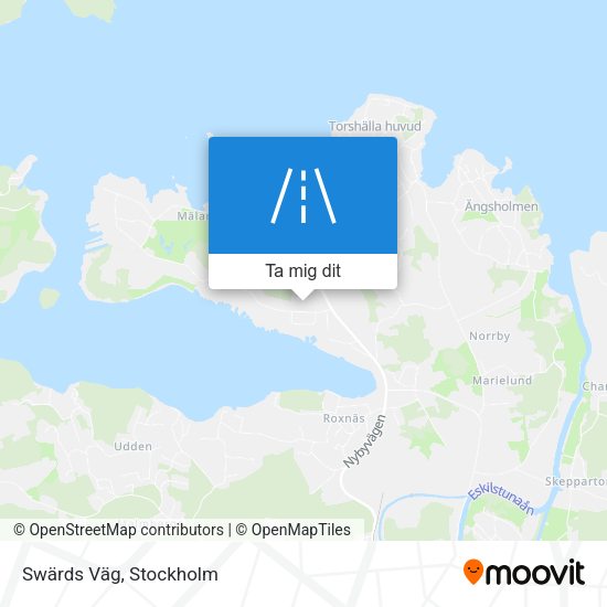 Swärds Väg karta