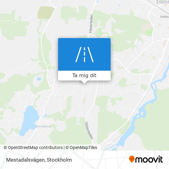 Mestadalsvägen karta