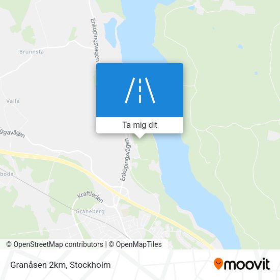 Granåsen 2km karta