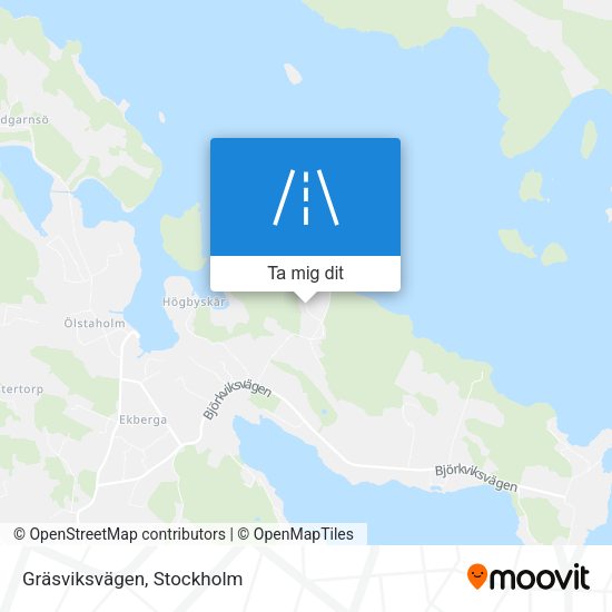 Gräsviksvägen karta