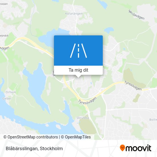 Blåbärsslingan karta