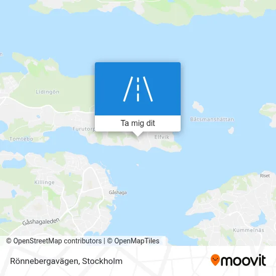Rönnebergavägen karta