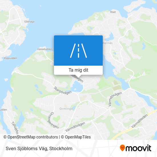 Sven Sjöbloms Väg karta