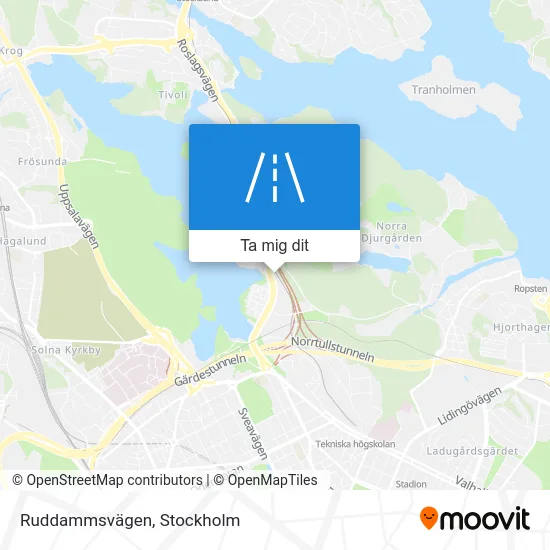 Ruddammsvägen karta