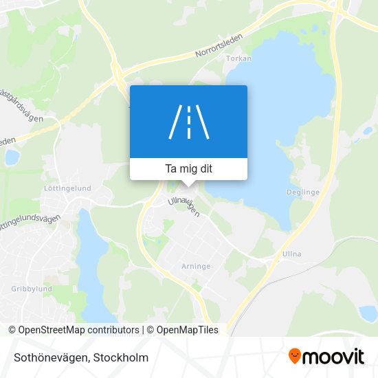 Sothönevägen karta