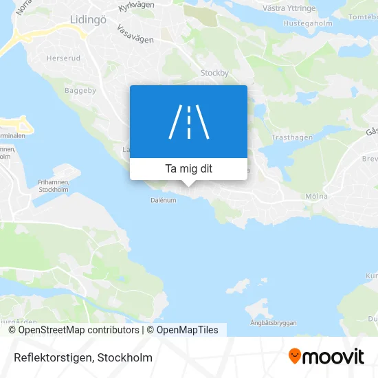 Reflektorstigen karta