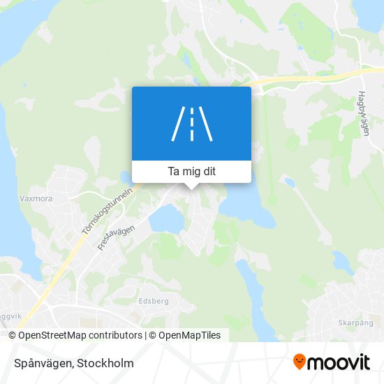 Spånvägen karta