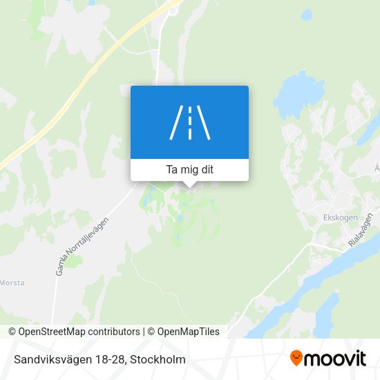 Sandviksvägen 18-28 karta
