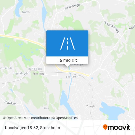 Kanalvägen 18-32 karta