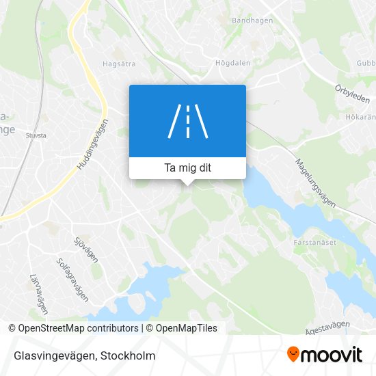 Glasvingevägen karta