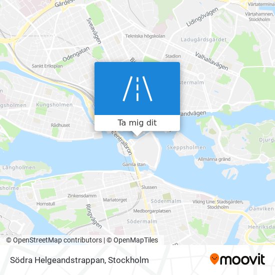 Södra Helgeandstrappan karta