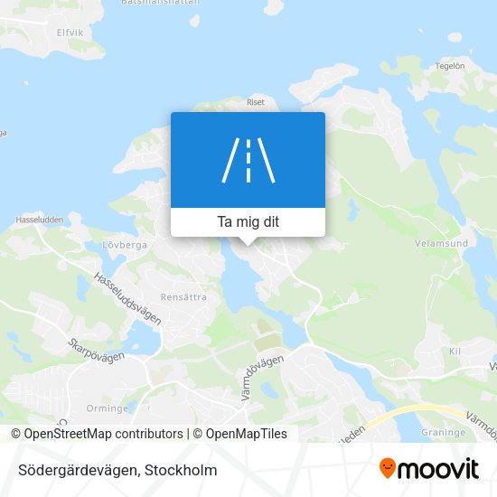 Södergärdevägen karta